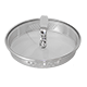 Tefal TS-1600004795 Emeril Stainless steel Glass lid with strainer (small and large holes) for 2qt/3qt Sauce Pan and 3qt Pan. Only fits Emeril's copper bottom cookware line.