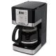 Mr. Coffee JWX27 Coffee Maker, 12-Cup Programmable, Black with Brushed Stainless Steel Accents 